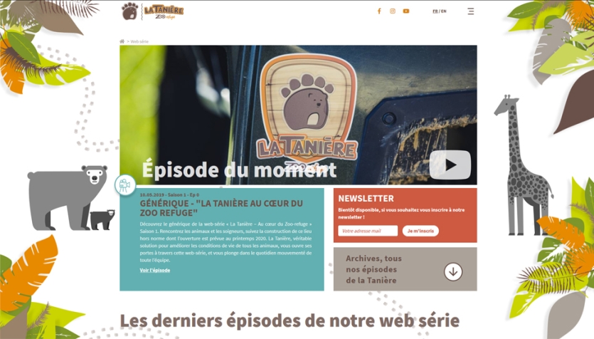 WEB Série du Zoo Refuge la Tanière - Chartres