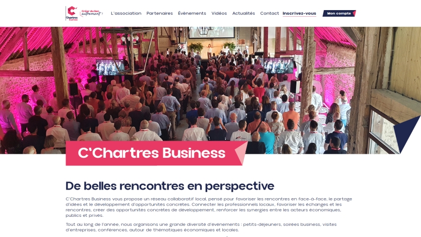 Refonte graphique du site de l'association C'Chartres Business